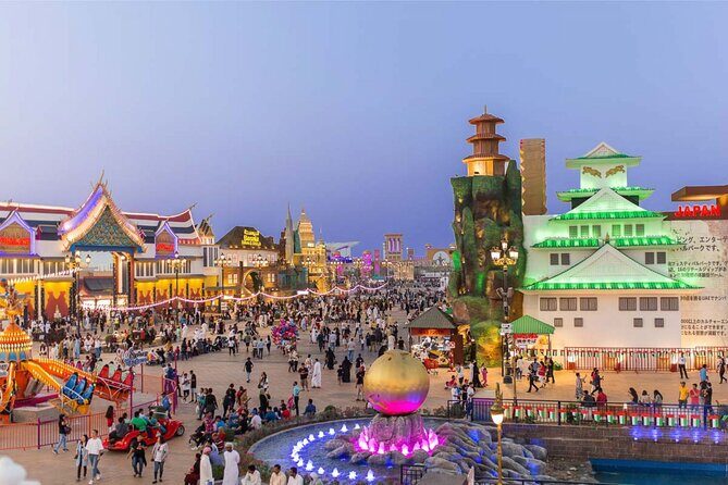 Private Half-Day Tour in Dubai Miracle Garden and Global Village - Global Village: rides, shows, and shopping with an international feel