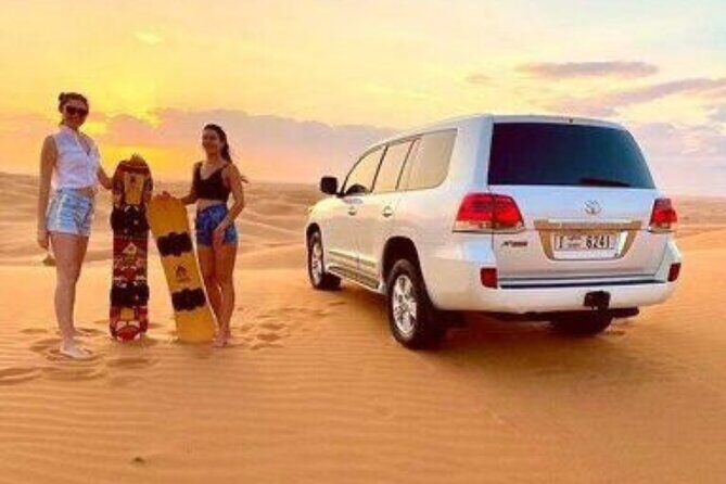 Private Morning Desert Safari Dune Bashing and Short Camel Ride - Sandboarding on Lahbab Sand: The Fun-Action Middle Step