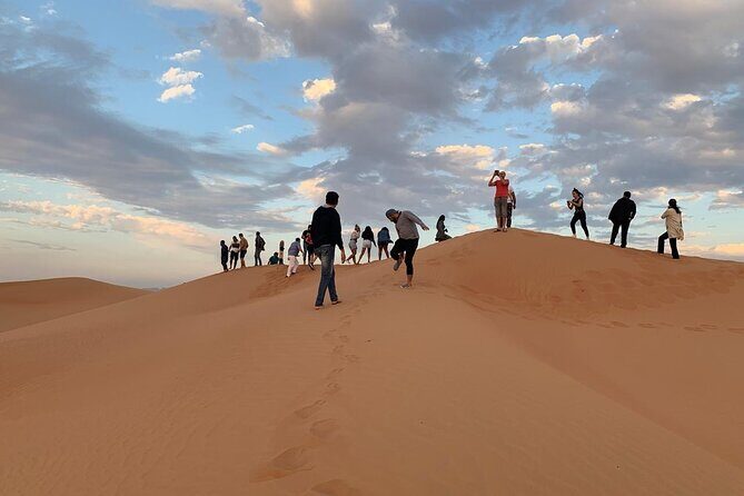 Private Morning Desert Safari with Camel Ride & Sandboarding - Camel ride in the desert: short, guided, and culturally grounded