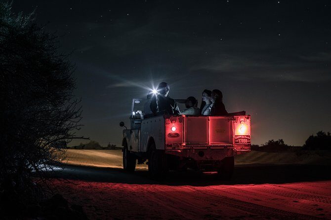Private Night Vintage Land Rover Desert Safari & Stargazing - The pickup and timing: what to plan around