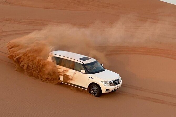 Private Premium Dubai Evening Dune Bashing With Live BBQ - 2:00 pm Pickup and the Drive Into the Dunes