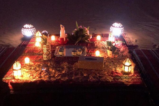 Private Romantic Dinner in Desert Abu Dhabi with Hot BBQ Dinner - Bedouin camp time: camel ride, henna, costumes, and coffee