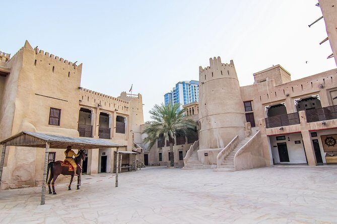 Private Tour: Sharjah City Highlights from Dubai - King Faisal Mosque: the exterior that gives scale fast