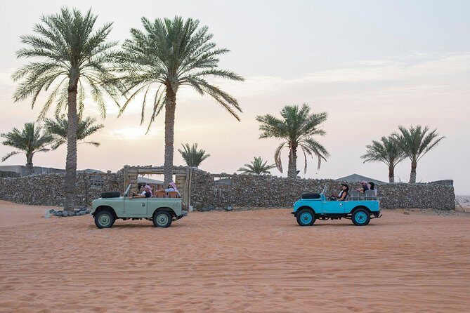 Private Vintage Land Rover Heritage Desert Safari- 4 Course Dinner & Activities - The open-top Land Rover drive: the real payoff