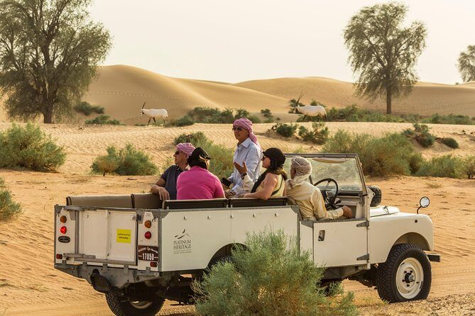 Private Vintage Land Rover Heritage Desert Safari- 4 Course Dinner & Activities - Inside the Dubai Desert Conservation Reserve: what you actually get