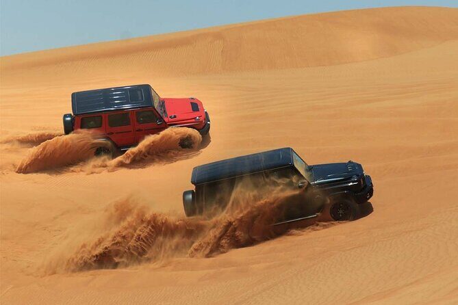 Private VIP Desert Safari in Luxury Vehicle G-Wagon - Private VIP transfers in a 2025 G-Wagon: the big comfort upgrade