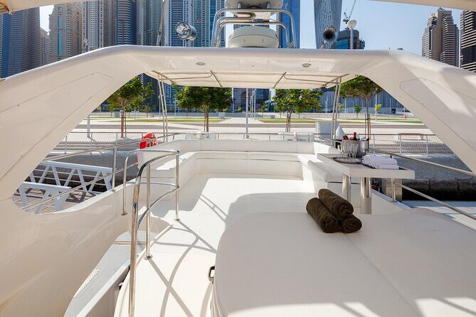 Private Yacht Dubai: Rent 61 ft Luxury Yacht up to 30 people - Your cruise route: Marina, JBR, Burj Al Arab, Atlantis, Ain Dubai