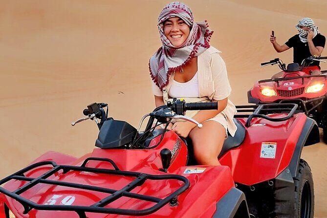 Quad Bike Safari with Sandboarding - Quad biking for about an hour: choose extreme, medium, or quiet