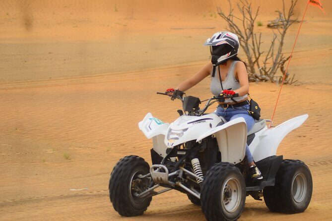 Quad Bike with Pick Up - Camel ride on sloped dunes: the part that slows everything down