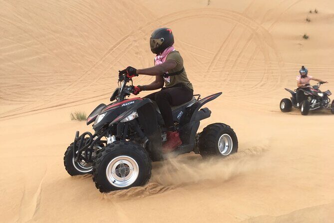 Quad biking tour with or without pick and drop(Abu dhbai ) - A private 90-minute ATV drive is the whole point