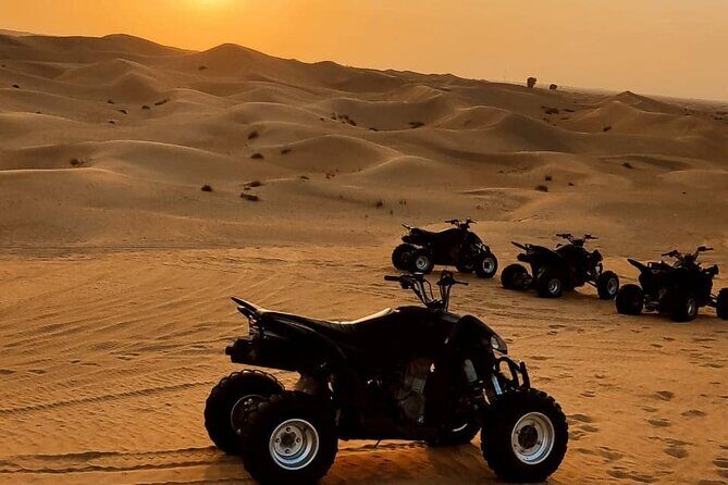 Quad biking tour with or without pick and drop(Abu dhbai ) - Bikes, helmets, and safety: what you should check