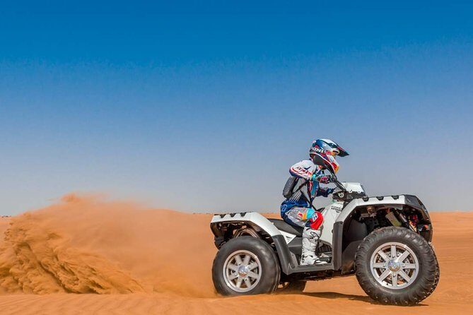 Ras Al khaimah 90 Minutes Quad Biking Tour - Dinner Options: BBQ Plus Belly Dance and Tanoura (If You Upgrade)