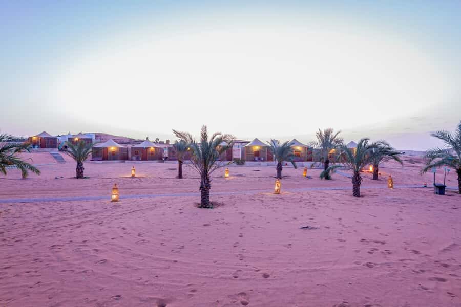 Ras Al Khaimah: Overnight Premium Chalet Camping - The camp setup and bathroom realities