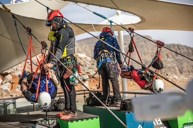 Ras Al Khaima's Jebel Jais Zipline (World's Longest) Tour - With Transfers - What you’ll get from the staff (beyond just equipment)