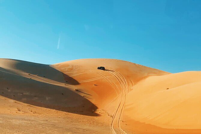 Red Dunes Desert Safari Dubai with BBQ Dinner & Sand Adventure - Dune bashing in a 4x4: 30 to 45 minutes of controlled chaos