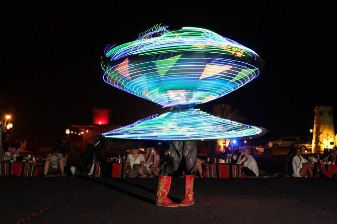 Red Dunes Desert Safari Plus ATV Quad Bike Ride (Land Cruiser) - Shisha, fire show, Tanoura storytelling, and belly dance timing