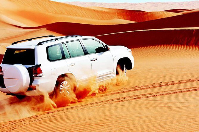 Red Dunes Safari with BBQ dinner, Falcon and Camel Ride - Pickup and timing: what 6 to 7 hours usually feels like