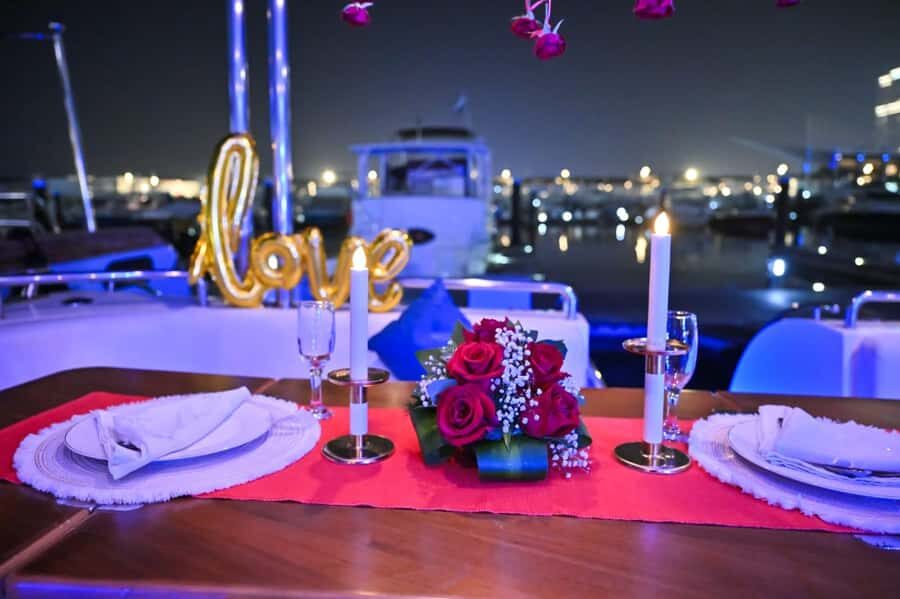 Romantic Dinner on Private Yacht - The BBQ dinner and candlelit setup: what you should expect to eat