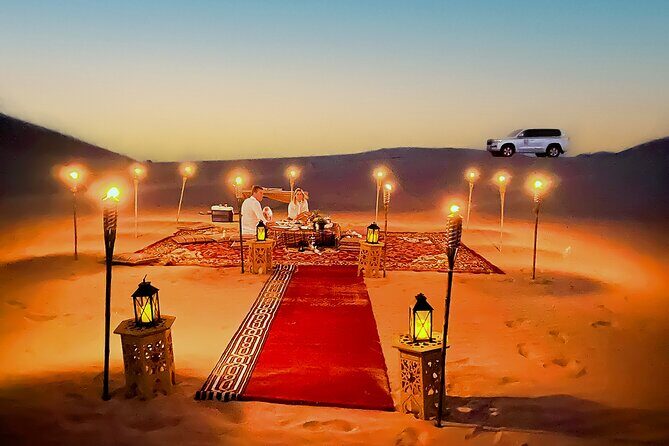 Romantic Private Dune Dinner Abu Dhabi - Pickup timing at 3:00 pm and the drive to Al Khatim Desert