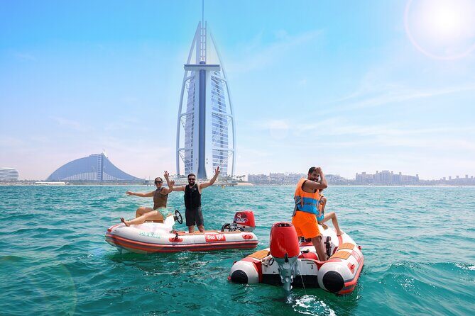 Self Drive boat tour Dubai : JBR, Atlantis and Burj Al Arab - Ain Wheel: Seeing the City’s Scale From a Different Angle