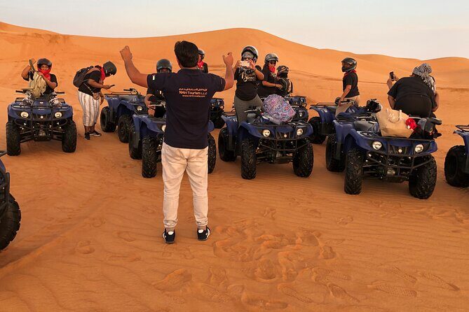 Self-drive Quad Bike with Sand Boarding and Camel Ride in Dubai - Self-Drive Quads: Automatic Control and Real Dune Time