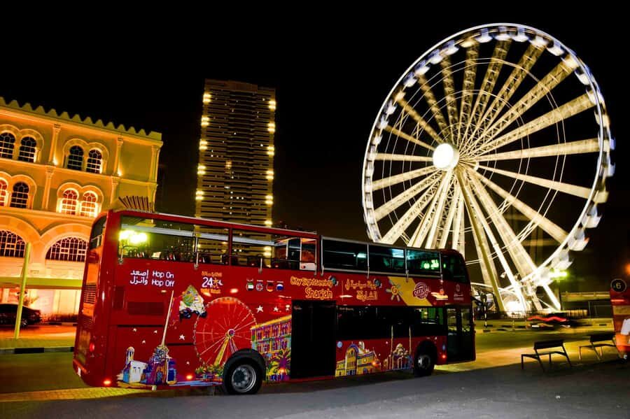 Sharjah: City Sightseeing Hop-On Hop-Off Bus Tour - Al Majaz Waterfront and the multimedia fountain stop