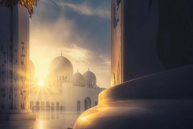 Sheikh Zayed Grand Mosque with Ferrari World from Dubai - Dubai Pickup, Air-Conditioned Ride, and a Full 11–12 Hour Day