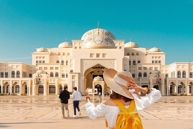 Sheikh Zayed Mosque And Qasr Al Watan Visit From Dubai - Qasr Al Watan: palace grounds with a brochure and internal transport