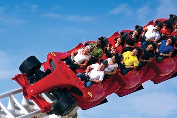 Skip the Line Ferrari world ticket with Pickup and drop off - Skip-the-Line Ferrari Fastrack Entry at Yas Island