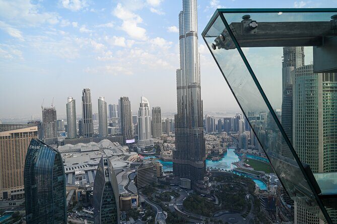 Sky Views Dubai with Glas slide or Edge Walk Options - Edge Walk Option: Hands-Free Full Circle Around the Tower Top