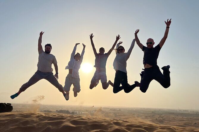 Sunset Safari with BBQ Dune Drive Camel Ride & Dune Buggy option - Key highlights at a glance