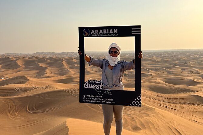 Sunset Safari with BBQ Dune Drive Camel Ride & Dune Buggy option - The modern Bedouin-style camp: where the night becomes cultural