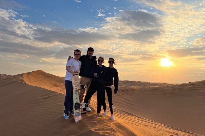 Sunset Safari with BBQ Dune Drive Camel Ride & Dune Buggy option - Dune bashing and sunset photo stops: why the timing matters