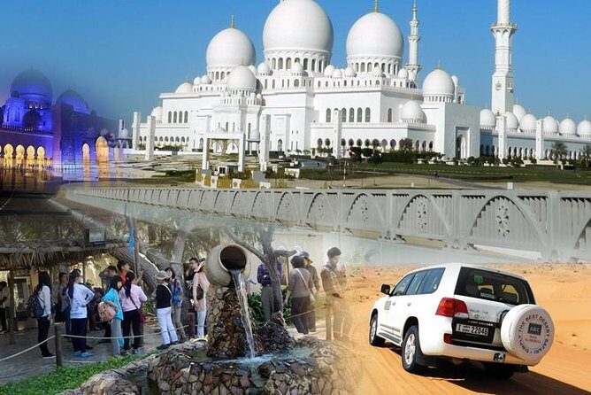 Super Saver 03 Tour Combo: Abu Dhabi - Dubai - Desert Safari - Day 2 Desert Safari at Majlis Camp: dune bashing plus shows