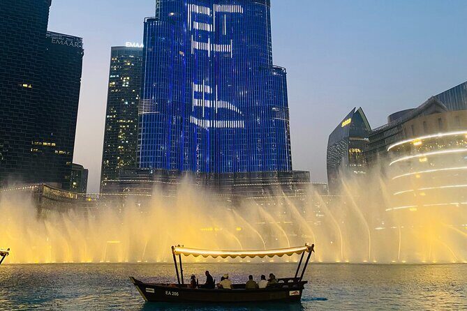 Traditional Abra Ride and Dubai Fountain Show at Burj Lake - Price and value: why $9 makes sense here