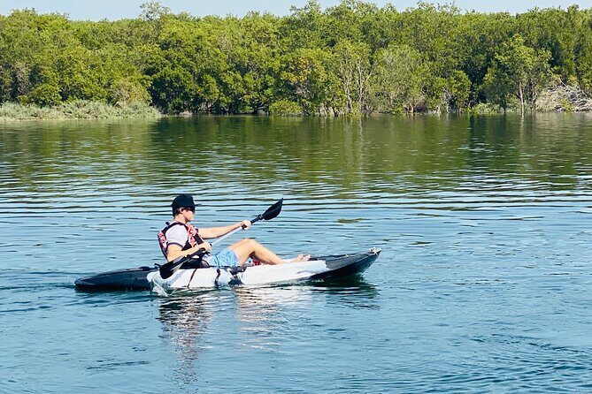 Two Hours Guided Kayaking Tour Reem Central Park Abu Dhabi - Pickup, transport, and the small-group advantage