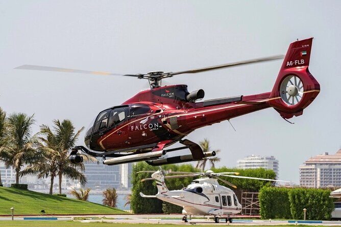 Ultimate Dubai Helicopter Tour with Optional Transfers - The Atlantis The Palm launch: seeing Palm geometry from the start