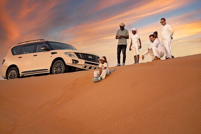 VIP Dubai Desert Safari Camel Ride, Sand Ski, Live BBQ Dinner - Price and group size: how $101.77 fits the reality