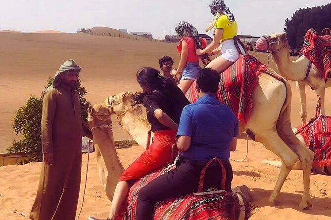 Vip Dubai Desert Safari with Camel Riding,BBQ Dinner - Getting picked up in the right kind of 4x4