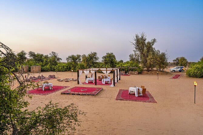 VIP Dubai Sunset Desert Safari: Camel Ride, BBQ, Unlimited Spirit - VIP 4x4 Desert Drive in the Dubai Desert Conservation Reserve