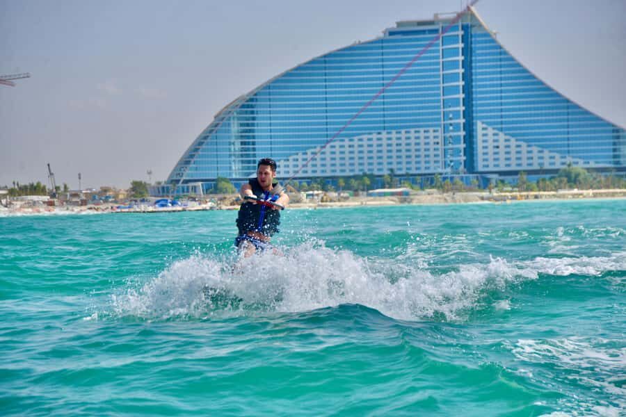 WakeBoard : Ski on the Dubai Sea Water on Wakeboard - The Skyline Factor: Why the Views Matter Here