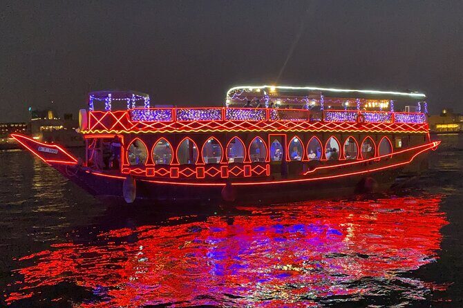 Witness the beauty of Dubai as you embark on traditional Dhow - Tanoura and puppet show: the onboard entertainment promise