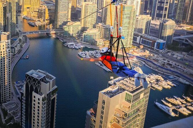 Xline Dubai Marina Zipline Experience With Transfers Option - Price of $280.64: value depends on how you plan