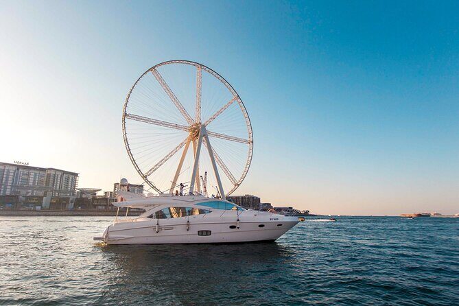 Yacht Trip Dubai : Book 56 ft Premium Yacht up to 21 people - A Private 56-Foot Yacht From Dubai Marina: What You Really Get