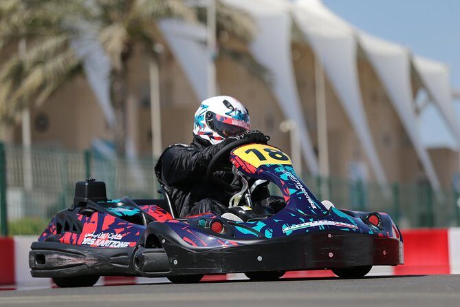 Yas Kartzone - The 0.8-km course: up to 37 mph, lap tracking, and night-lit excitement