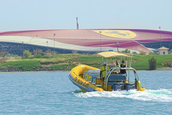 Yas Marina Guided Sightseeing Boat Tours - Entering the Yas Island loop from Yas Marina