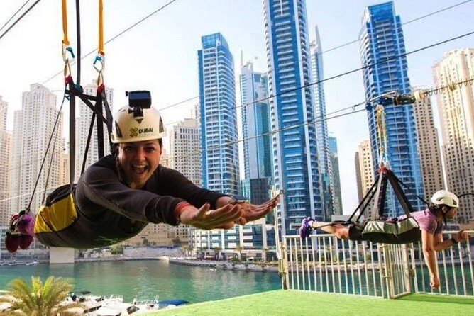 Zipline Experience in Dubai Marina with 1 Way optional Transfers - The flight route: Amwaj Towers to Dubai Marina Mall (and the skyline you’ll spot)